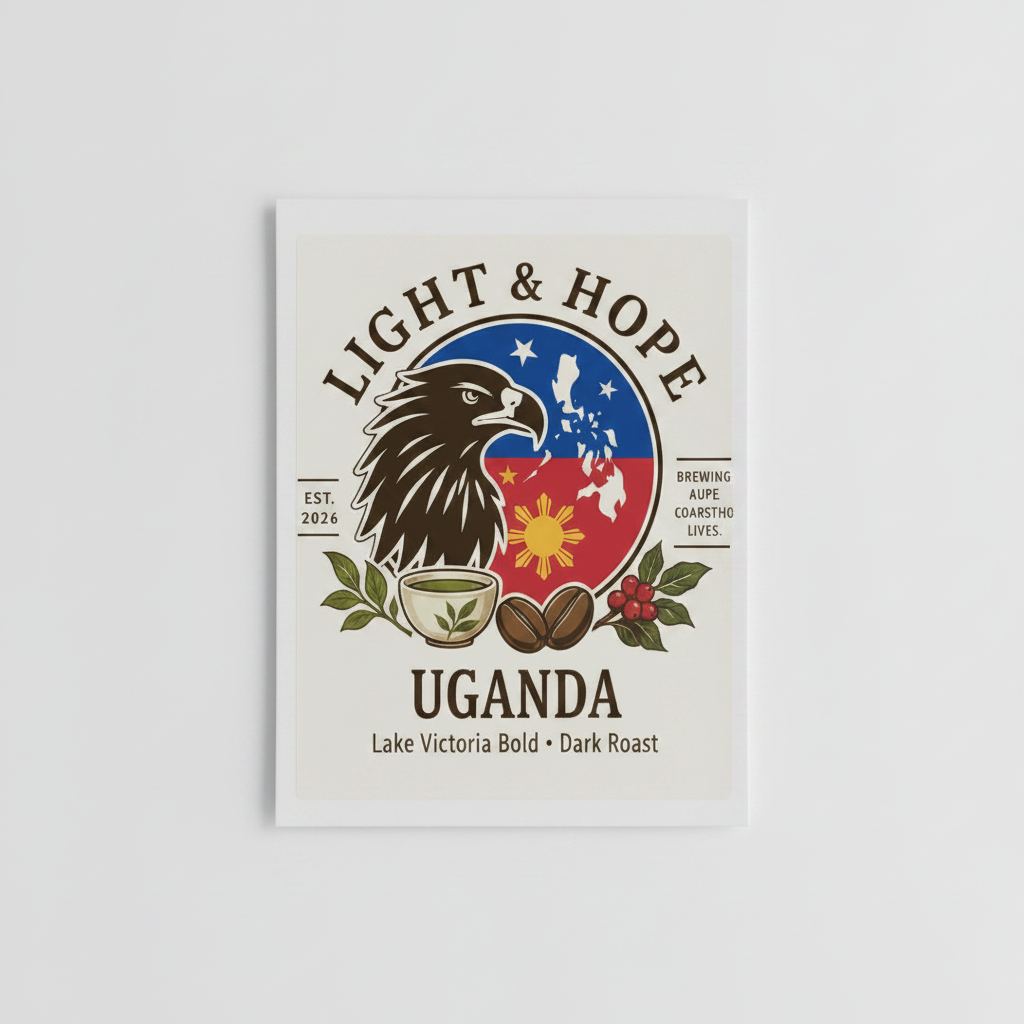 Light & Hope Coffee & Tea Co. Uganda Lake Victoria Bold coffee bag