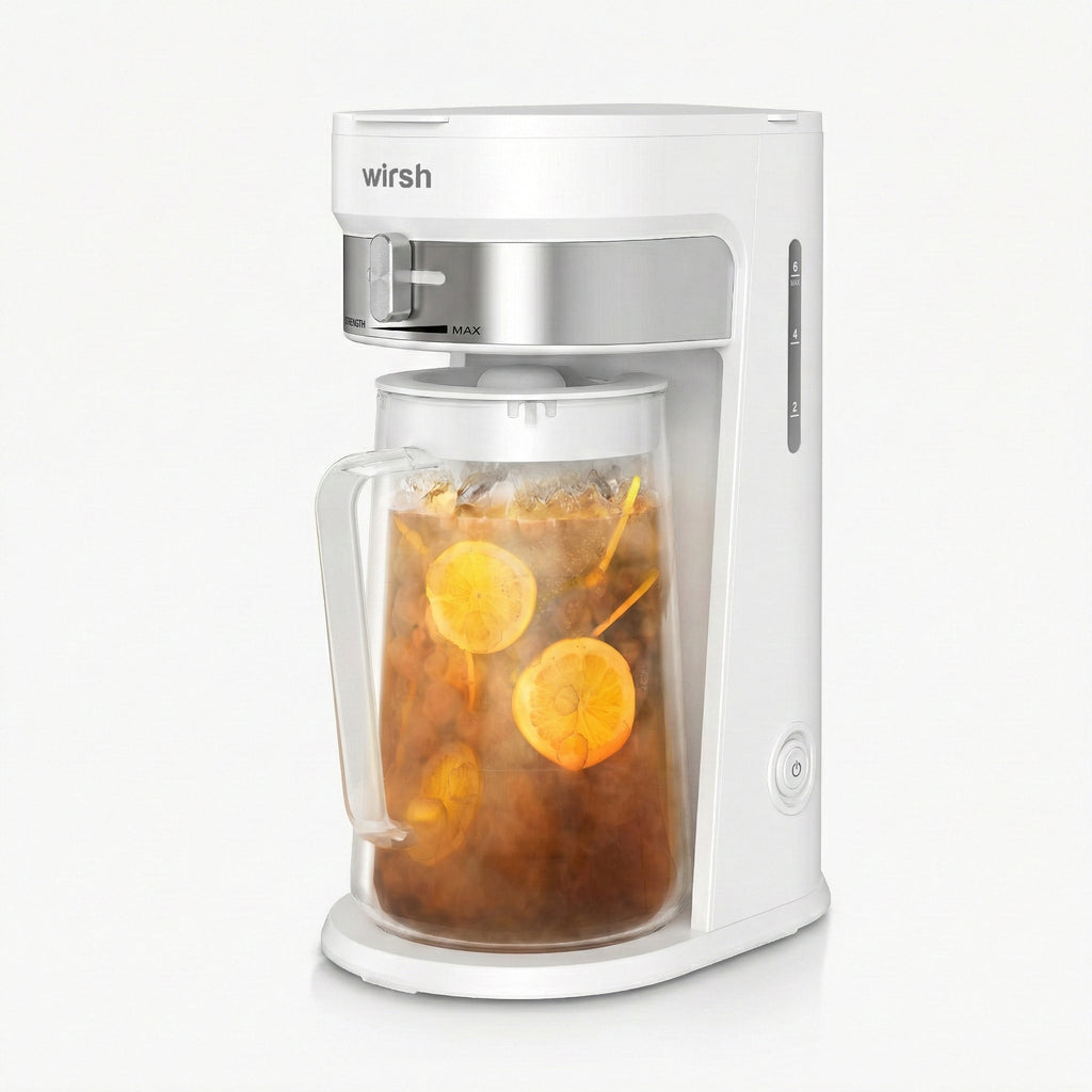 Wirsh Iced Coffee Maker Lifestyle | Refreshing Iced Coffee and Tea at Home Any Time | Light & Hope Coffee & Tea Co.